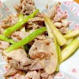 梅が爽やか( ^o^ )✩豚とアスパラの炒め物